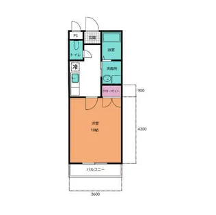 アイランド雅【103号室】の間取り