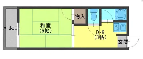コーポタカハシA棟【4階】の間取り