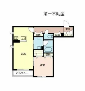 ザ フジイ ガーデンB【2階】の間取り