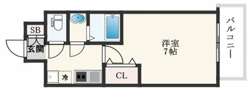 LIVIAZ OSAKA Verite【820号室】の間取り