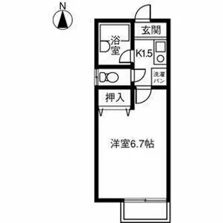 Liberty space【105号室】の間取り
