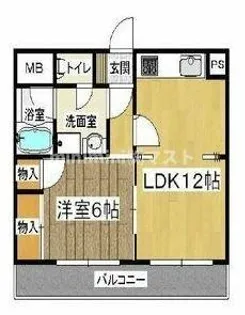 大正メゾン【6階】の間取り