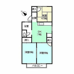 セジュールうえむらA棟【203号室】の間取り