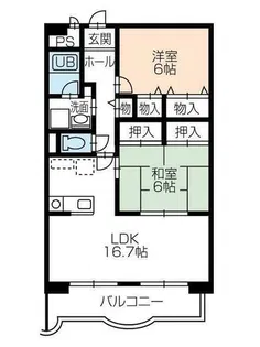 ピエールノーヴァ【1階】の間取り