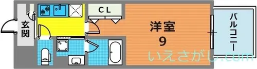 ヘスティア神戸【7階】の間取り
