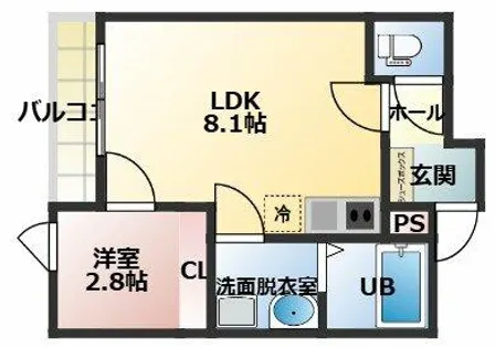 ONE FIVE 姪浜【301号室】の間取り