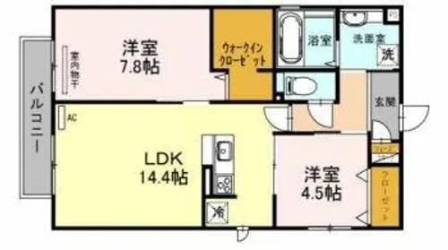 ラピス横小路【2階】の間取り