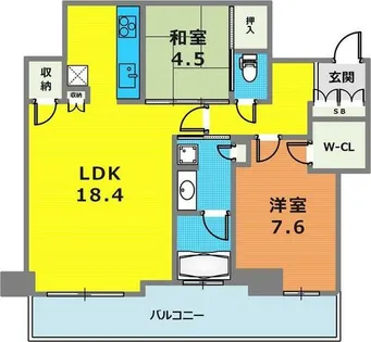 神戸ハーバータワー【32階】の間取り