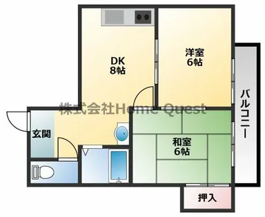 広光ハイツ【2階】の間取り
