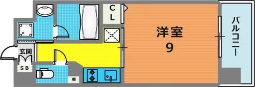 ベルフェリーク新神戸【5階】の間取り