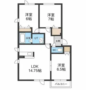 ソレイユ【102号室】の間取り