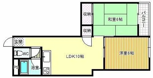 ライズワン南新町【3階】の間取り