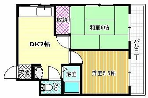 第二メゾンイハタ【2階】の間取り