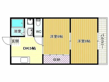 第二セイワコート【4階】の間取り