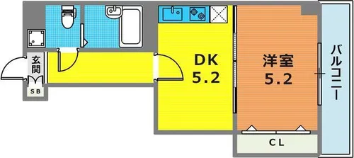 エスペランサ御影Ⅱ【2階】の間取り