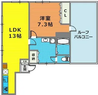 マンションハヤ【4階】の間取り