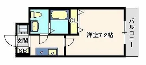 モリタハイツ【405号室】の間取り