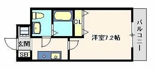 モリタハイツ【104号室】の間取り