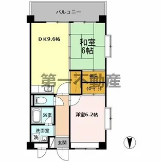 ノーブル・ヴィレッジ【1階】の間取り