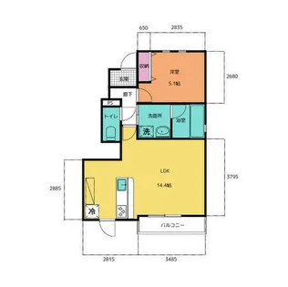 ラフレシール【101号室】の間取り