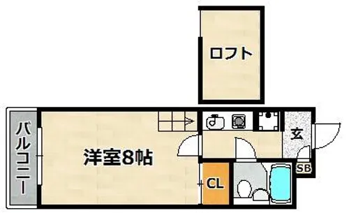 KYマンション会下山【302号室】の間取り