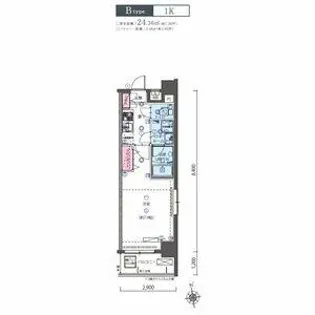 リヴシティ今池【2階】の間取り