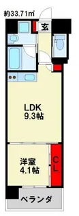 ウィングス西本町【13階】の間取り