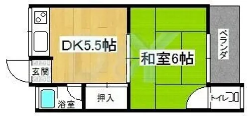 原田マンション【12号室】の間取り