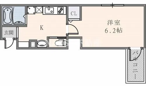 DaliaHY(ダリアエイチワイ)【302号室】の間取り