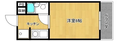メゾンキク【3階】の間取り