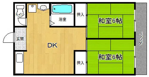 ドリームハイツ【1階】の間取り