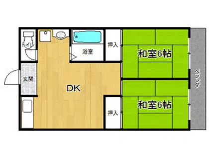 ドリームハイツ【A06号室】の間取り