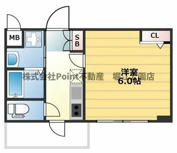 N゜77UMEDA【3階】の間取り