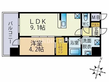 Etincell【8階】の間取り