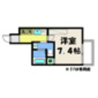 フラッティ大徳寺南【3階】の間取り