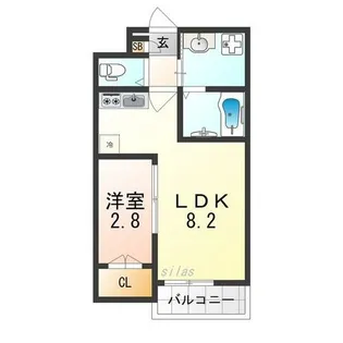 賑町シーエム・ディス【2階】の間取り