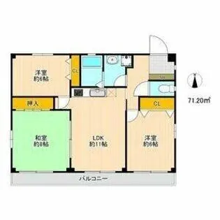 マーベラス栄和B棟【2階】の間取り