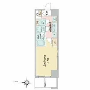 BPRレジデンス丸の内【9階】の間取り