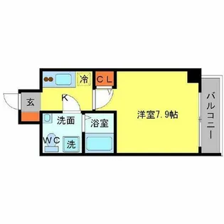 SERENiTE江坂四番館【5階】の間取り