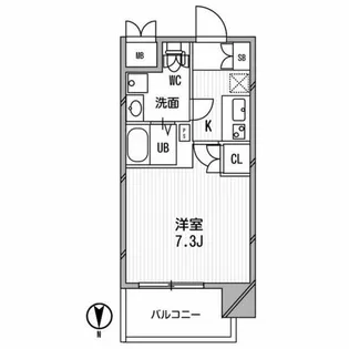 アスリート江坂II番館【8階】の間取り