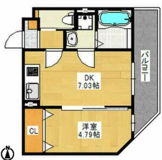 KTIレジデンス八尾【3階】の間取り