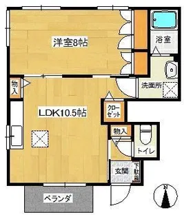 シャネラ・ディアス【1階】の間取り