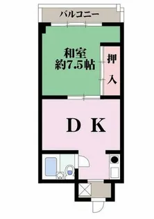 京橋マンション【8階】の間取り