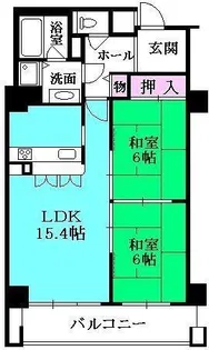 ラ・ヴィーダ西宮【1907号室】の間取り