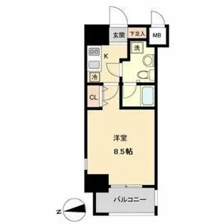 ASレジデンス上前津【7階】の間取り