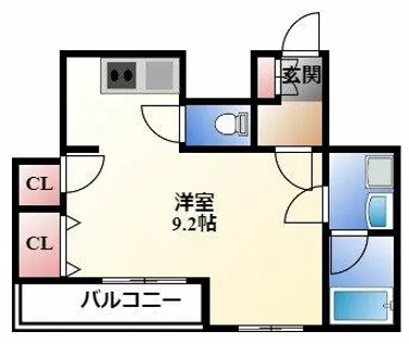 フィーブル・サカエ【6階】の間取り