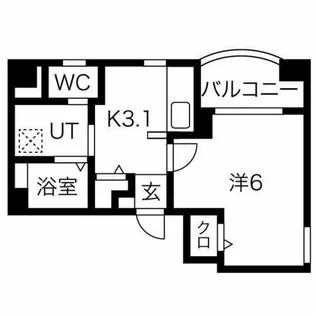 サンパティーク【4階】の間取り