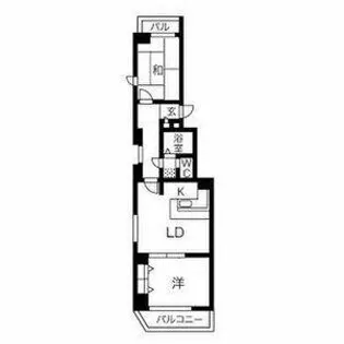 レインボー千代田橋【8階】の間取り