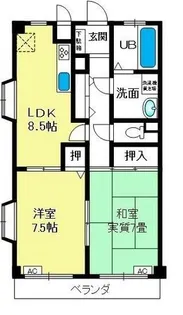 フルーレ伊勢Ⅱ【201号室】の間取り