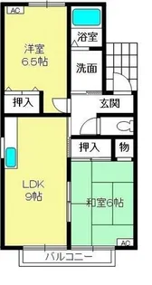 フォルティ北村弐番館【201号室】の間取り